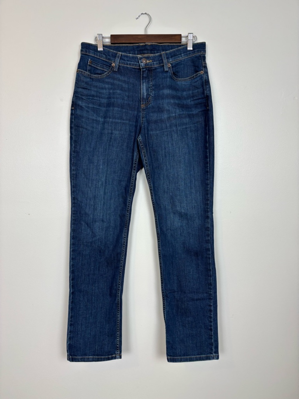 Duluth Jeans Womens 10 Blue Duluthflex Daily Denim Slim Leg Mid Rise Denim